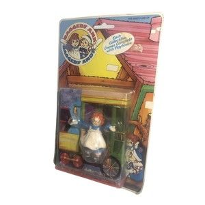 Rare NIB Vintage 1988 Raggedy Ann PVC Action Figure Tara Toy Corp w/ Playhouse